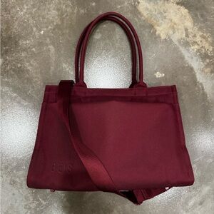BEIS Deep Red Tote Bag